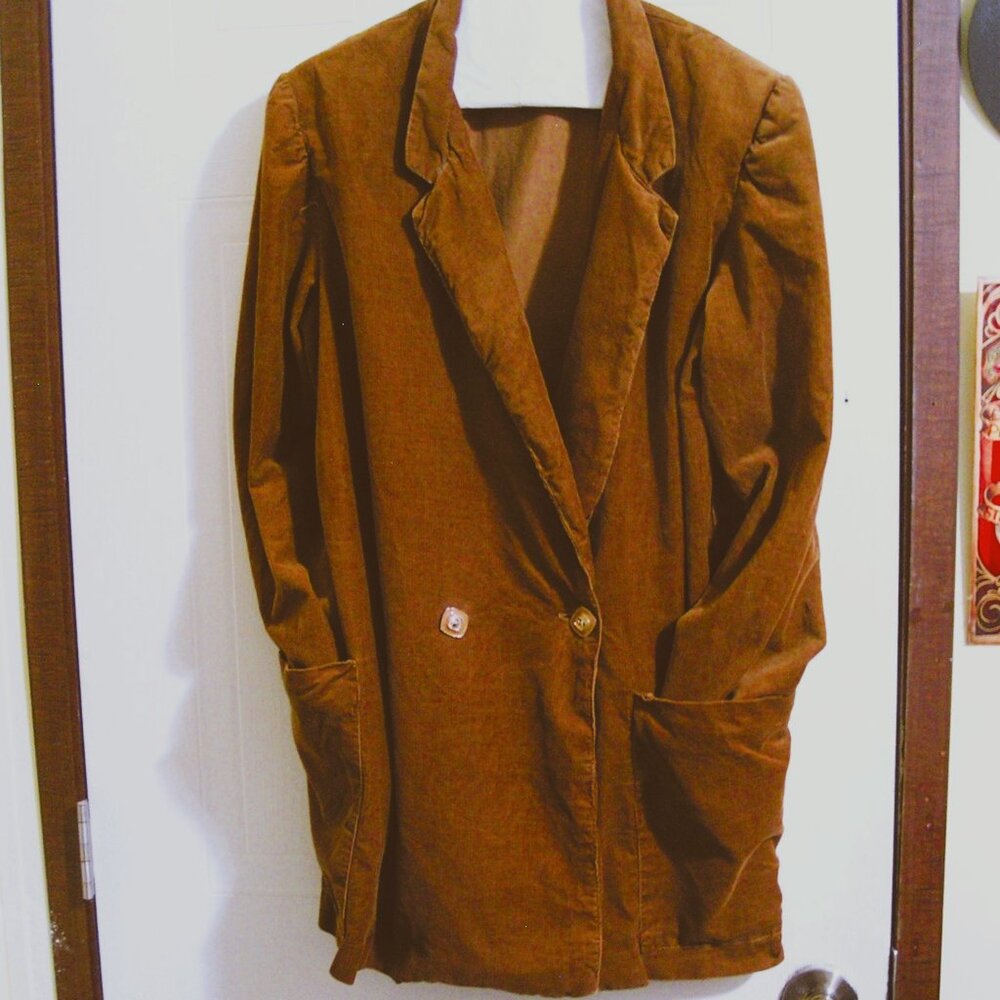GOLDEN BROWN CORDUROY BLAZER M/L
